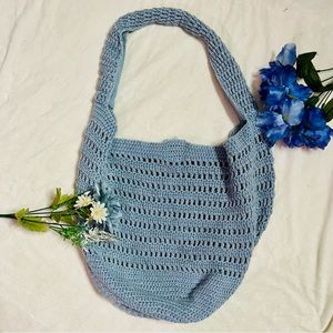 Free People Crochet Hobo Bag